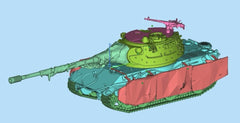 3d Printed 1/35/72 German D-series E-75TS Heavy Tank Unpainted Kit
