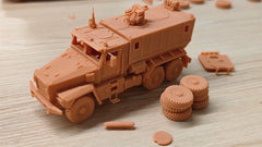 3d Printed 1/72/87 Ural Typhoon-U 6x6 Armoured Truck ﻿Unpainted Kit