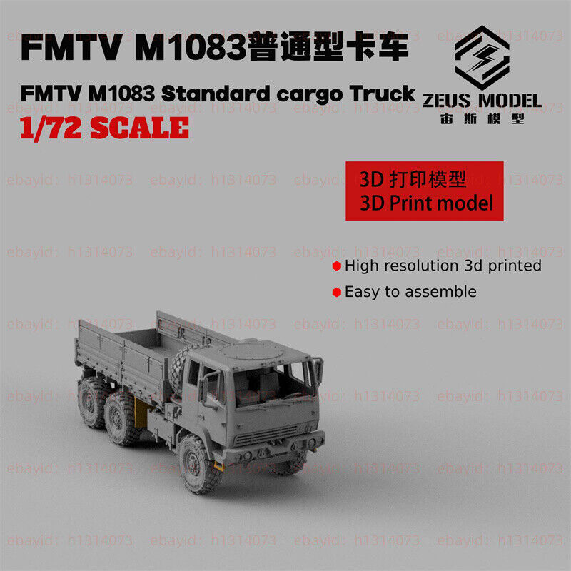 3d Printed 1/72/144 General Type Of Fmtv M1083 Tactical Truck