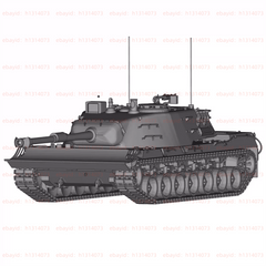 3d Printed 1/72/144 German 07PE Heavy Tank Unpainted Kit