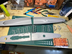 3d Printed Kit 1/350 Ijn Azuma Cruiser(full Hull/waterline)