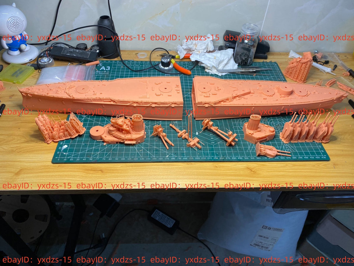 3d Printed 1/350 Wwi Hms Agincourt Dreadnought Battleship(full Hull/waterline)