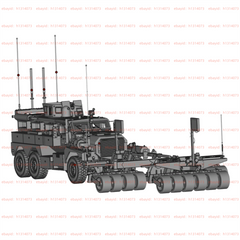 3d Printed 1/72 Cougar 6x6 Mine Resistant Ambush Protected Vehicle Unpainted Kit
