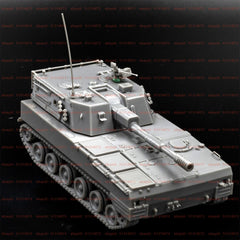 3d Printed 1/100 Chinese Plz-07 Self-propelled Howitzer Unpainted Kit