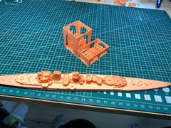 3d Printed Kits 1/700 HMS Hawkins-class Cruiser(full Hull/waterline)
