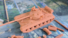 3d Printed 1/72/87 T-64B Main Battle Tank ﻿Unpainted Kit