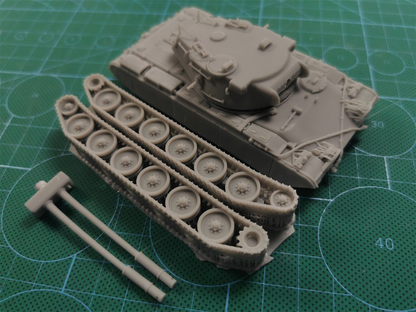 3d Printed 1/35/72 American TS-54 Heavy Tank Kit