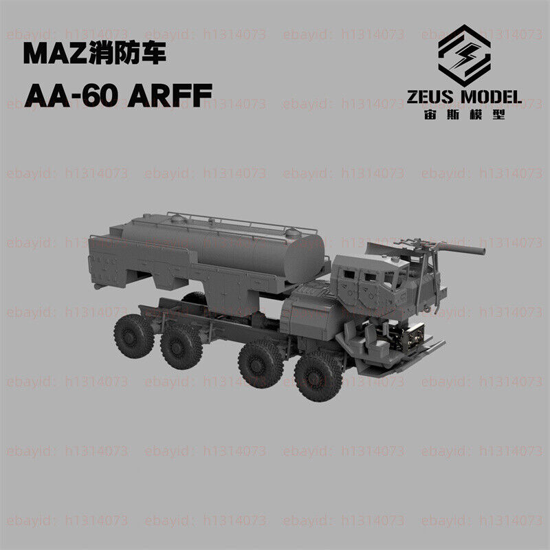 3d Printed 1/72/144 Russian MAZ Airport Fire Engine AA-60