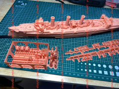 3d Printed 1/350 Soviet Oleg Cruiser(full Hull/waterline)