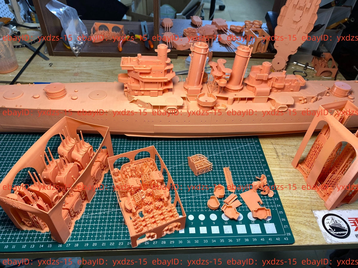 3d Printed 1/200 Uss Helena Light Cruiser Cl-50 1943(full Hull/waterline)