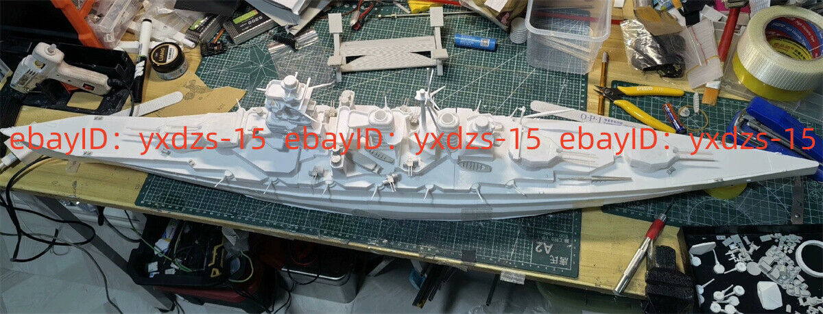 3d Printed 1/200 Ijn Js Kongo (ddg - 173) Destroyer Full Hull