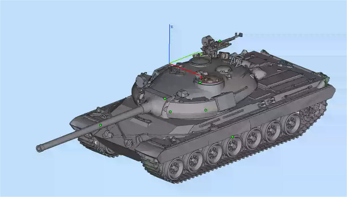 3d Printed 1/35/72 Czech Vz.55 Heavy Tank Kit