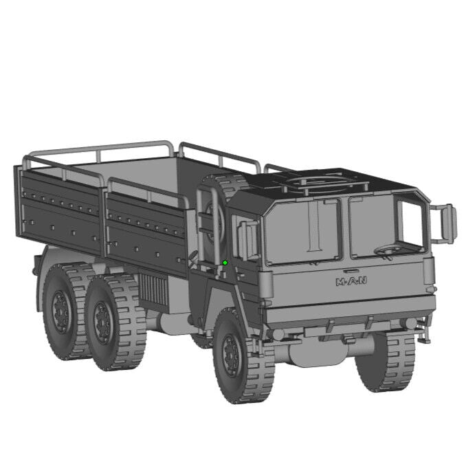 3D Printed 1/72 German MAN(6×6) Truck Unpainted Kit