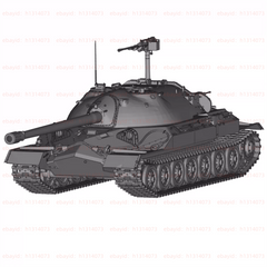 3d Printed 1/72/144 Soviet Is-7 Heavy Tank Unpainted Kit