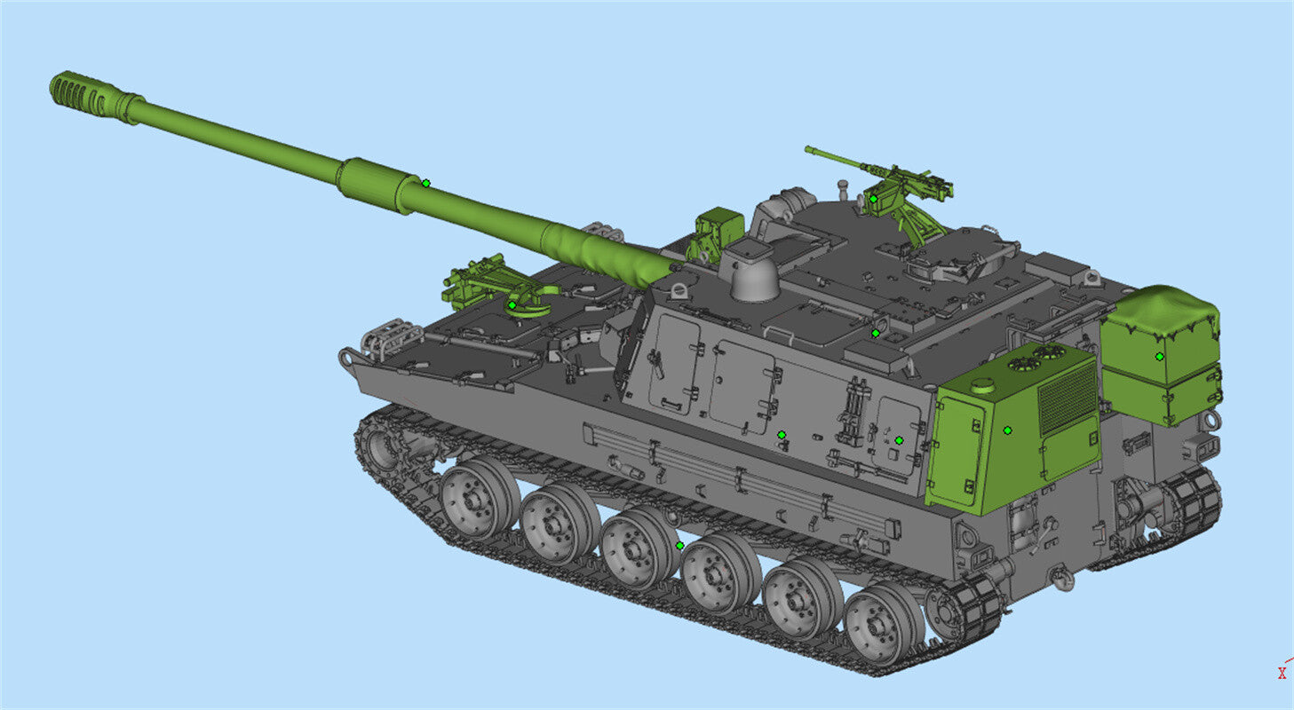 3d Printed 1/35/72 K9 Thunder Self-propelled Howitzer Kit