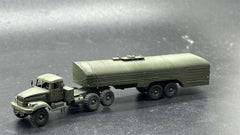 1/144 Ukrainian KrAZ-258 Fuel Tanker Truck Painted Finished Model