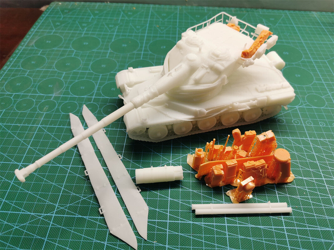 3d Printed 1/35/72 French F-series "Hammer Charlie" AMX 50 B Heavy Tank Kit