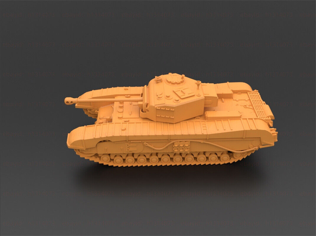 3d Printed 1/72/144 British A43 Black Prince Infantry Tank Unpainted Kit