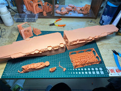 3d Printed Kit 1/350 Hms Indomitable Aircraft Carrier(full Hull/waterline)