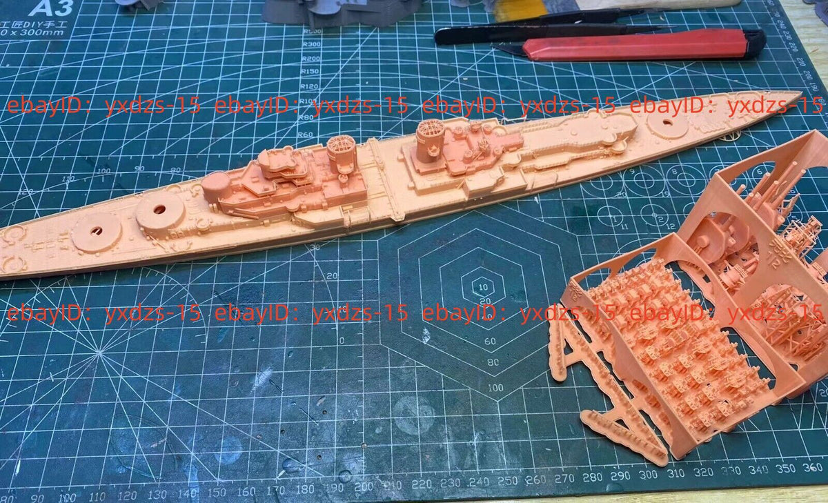 3d Printed Kit 1/700 Hms Incomparable Class Battlecruiser(full Hull/waterline)
